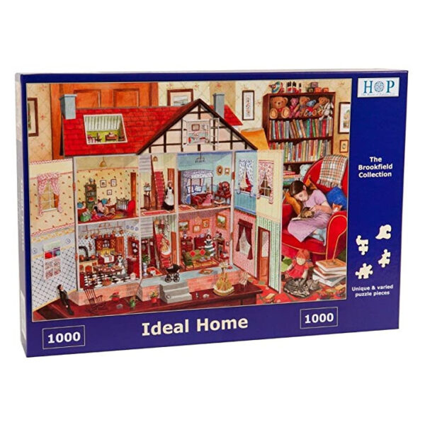 HOP Ideal Home Brookfield Collection Dolls House Scene by Tracy Hall 1000 pieces jigsaw box