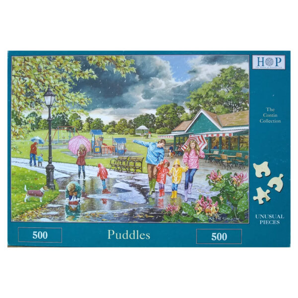 HOP Puddles The Contin Collection Keith Stapleton 500 pieces jigsaw box