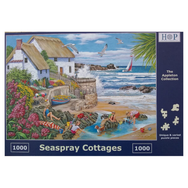 HOP Seaspray Cottages The Appleton Collection 1000 pieces jigsaw box
