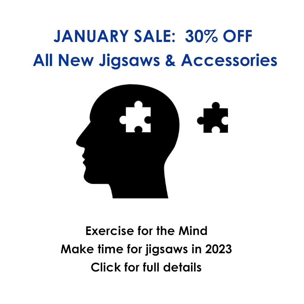 January Sale 2023 Website 30% off all new jigsaws and puzzle accessories