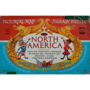 Jaymar North America Pictoral Map Jigsaw Puzzle Box 3048