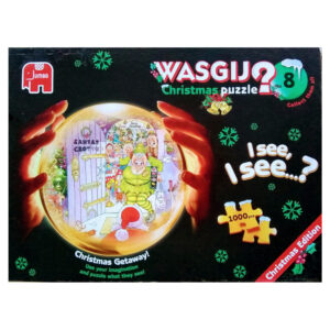 Jumbo Christmas Getaway Wasgij Christmas Puzzle 8 17233 1000 pieces jigsaw box