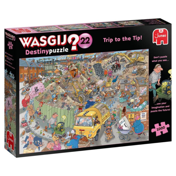 Jumbo Wasgij Destiny 22 Trip to the Tip 25001 Jigsaw Box 1000 pieces Recycling Refuse Centre Cartoon by James Alexander