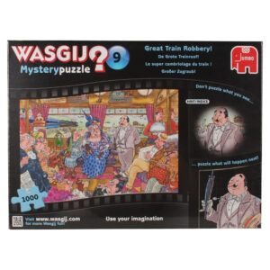 Jumbo Wasgij Mystery 9 Great Train Robbery by James Alexander 1000 pieces jigsaw box