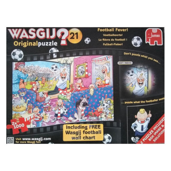 Jumbo Wasgij Original 21 Football Fever 17408 2x1000 pieces jigsaw box
