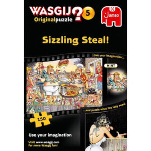 Jumbo Wasgij Original 5 Sizzling Steal 150 pieces jigsaw box