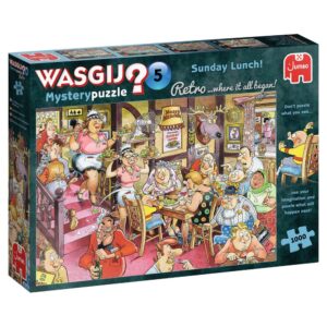 Jumbo Wasgij Retro Mystery 5 Sunday Lunch 25009 Jigsaw Box Cartoon Pub Scene by Graham Thompson