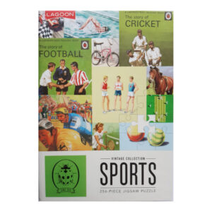 Lagoon Ladybird Sports Vintage Collection Jigsaw Box Montage Featuring Football, Cricket, Tennis, Cycling