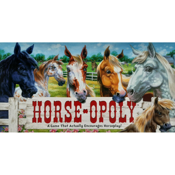 Late for the Sky Horse Opoly Horseopoly Game Box - A Game That Actively Encourages Horseplay