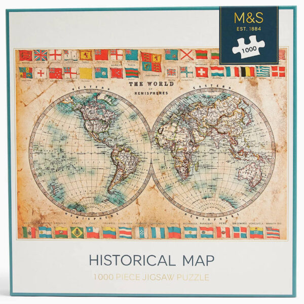M&S Historical Map 1000 pieces jigsaw box