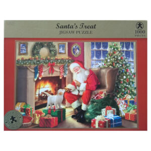 Marks & Spencer Santa's Treat Father Christmas Fireside Scene 1000 pieces jigsaw box