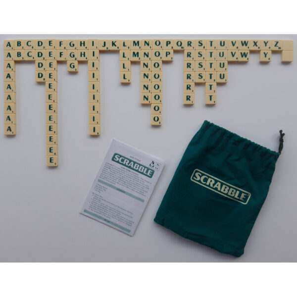 Mattel Games Scrabble Original 2003 Tiles Instructions