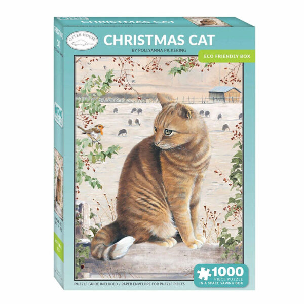 Otter House Christmas Cat Pollyanna Pickering 75838 1000 pieces jigsaw box