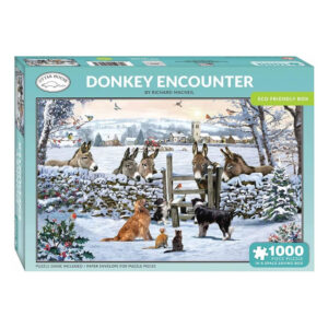 Otter House Donkey Encounter Richard Macneil 75092 1000 pieces jigsaw box