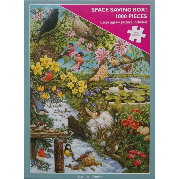 Otter House Nature's Finest Birds Montage 1000 pieces Jigsaw Box