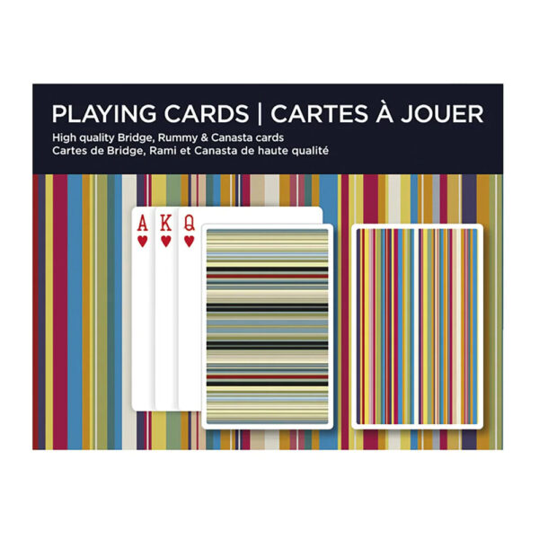 Piatnik Stripes Bridge Doubles Playing Cards P2611