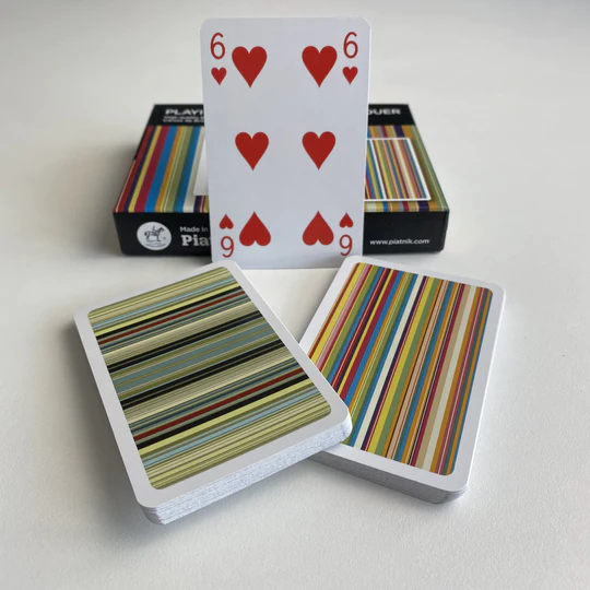 Piatnik Stripes Bridge Doubles Playing Cards P2611 Box Contents