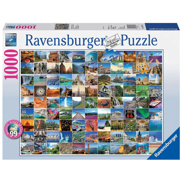 Ravensburger 99 Beautiful Places on Earth 193714 1000 pieces jigsaw box