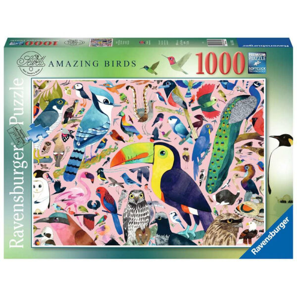Ravensburger Amazing Birds by Matt Sewell 167692 1000 pieces jigsaw box