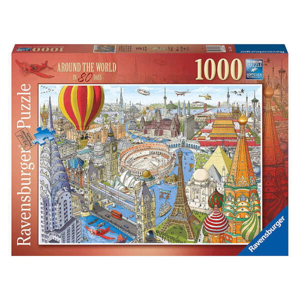 Ravensburger Around the World in 80 Days 16961 Sven Shaw 1000 pieces jigsaw box