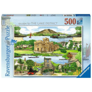 Ravensburger Escape to the Lake District The Lakes montage by Kevin Robinson 167579 500 pieces jigsaw box