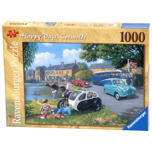 Ravensburger Happy Days Cotswolds Bourton on the Water Scene by Kevin Walsh 158249 Jigsaw Box