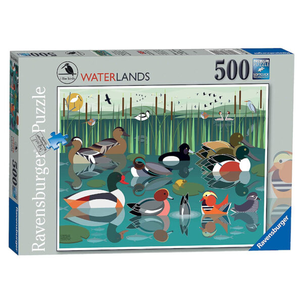 Ravensburger I Like Birds Waterlands by Stuart Cox 164110 500 pieces jigsaw box