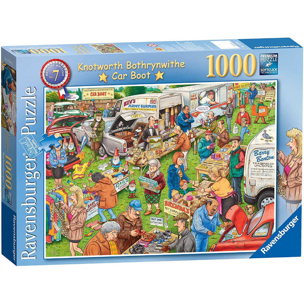 Knotworth Bothrynwithe Car Boot – 1000 pieces – Dab Hand Puzzles & Pastimes