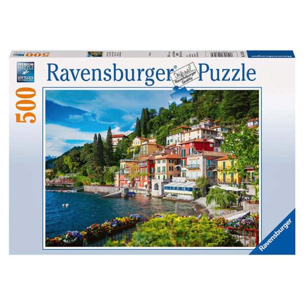 Ravensburger Lake Como Italy 147564 500 pieces jigsaw photographic puzzle box