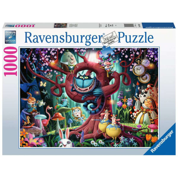 Ravensburger Most Everyone is Mad Alice in Wonderland by Dean MacAdam 164561 1000 pieces jigsaw box