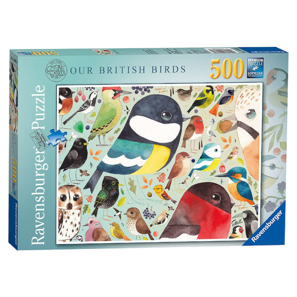 Ravensburger Our British Birds Montage by Matt Sewell 14697 500 pieces jigsaw box