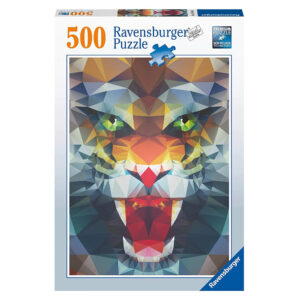 Ravensburger Polygon Lion Shutterstock 16984 500 pieces portrait jigsaw box