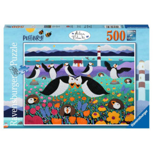 Ravensburger Puffinry! Puffins image by Ailsa Black 167593 500 pieces jigsaw box