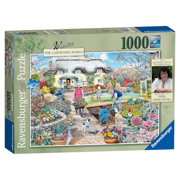 Ravensburger The Gardening World Winter Trevor Mitchell with seasonal tips and planting ideas from Pippa Greenwood 1000 pieces jigsaw box
