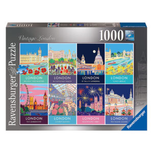 Ravensburger Vintage London Posters by Joanne Short 16960 1000 pieces jigsaw box
