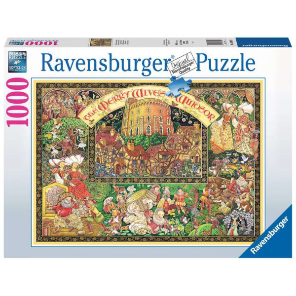 Ravensburger Windsor Wives by Peter Church featuring Merry Wives of Windsor by William Shakespeare 168095 1000 pieces jigsaw box