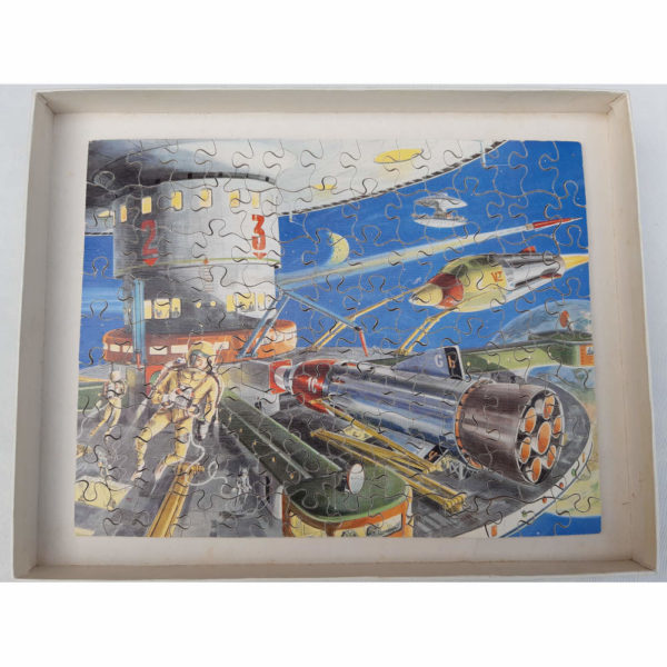 Victory The Space Station Vintage Wooden Jigsaw Topical Series TP3 Box