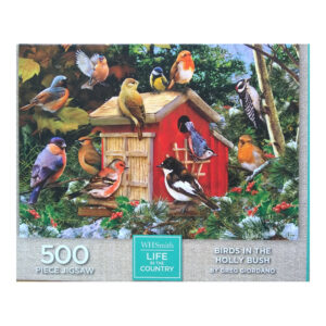 WHSmith Birds in the Holly Bush by Greg Giordano 500 pieces jigsaw box