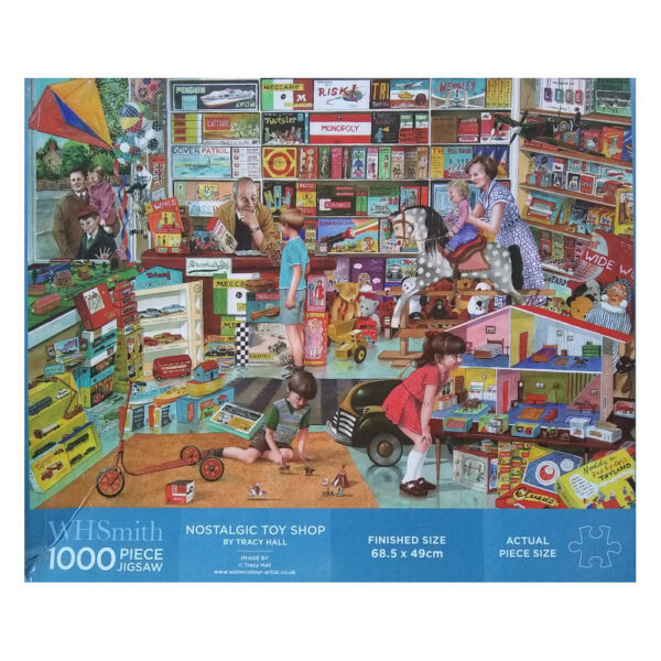 WHSmith Nostalgic Toy Shop Tracy Hall 1000 pieces jigsaw box