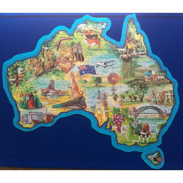 Waddingtons Jig Map Australia Stock No 565 Jigsaw Complete