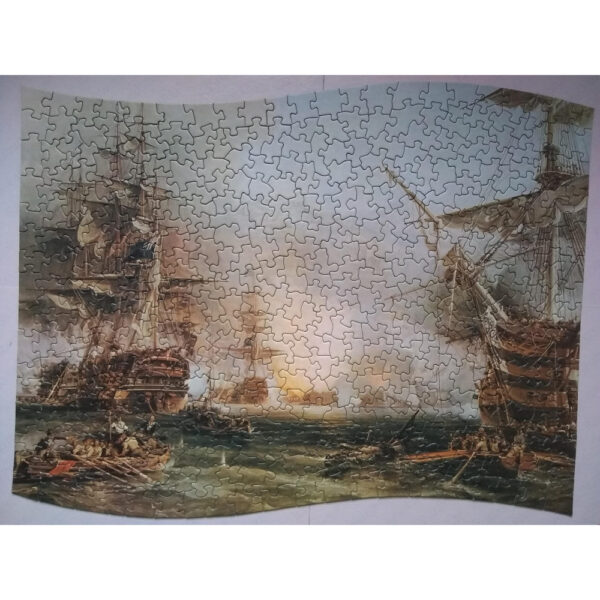Waddingtons Scroll The Bombardment of Algiers August 27th 1816 by George Chambers Vari Piece 427 pieces jigsaw complete