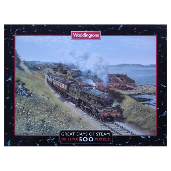 Waddingtons Summer at Saltern Cove Great Days of Steam Railway image by BJ Freeman 14614 500 pieces jigsaw box
