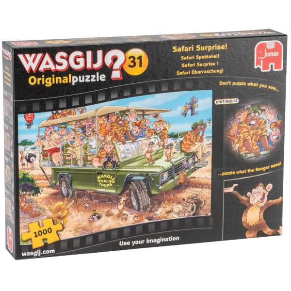 Wasgij Original 31 Safari Surprise Jumbo 19164 Jigsaw Box